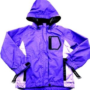 Killtec Jacket Level 2 Girls Size 6 Purple Waterproof Windproof Zipper Hooded